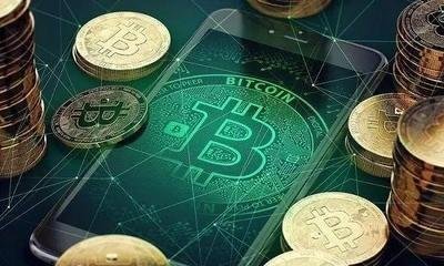 An abstract representation of Bitcoin's blockchain technology.